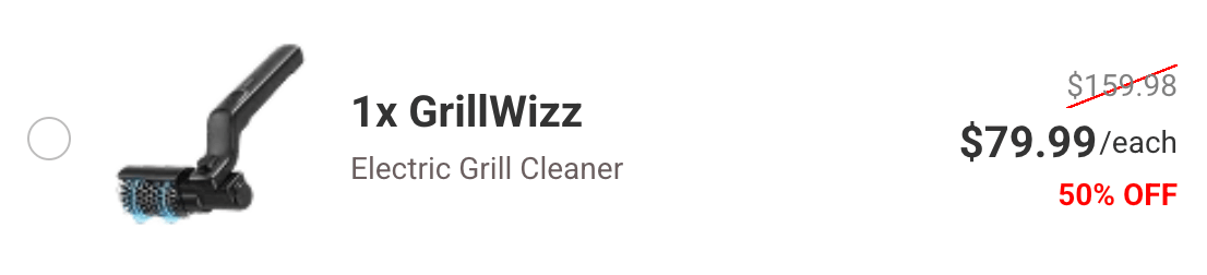 Single GrillWizz BBQ Cleaner Package 50% Discount